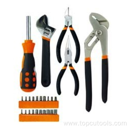 25PCS Household Hand Tool Kit (Screwdrivers, Pliers,)